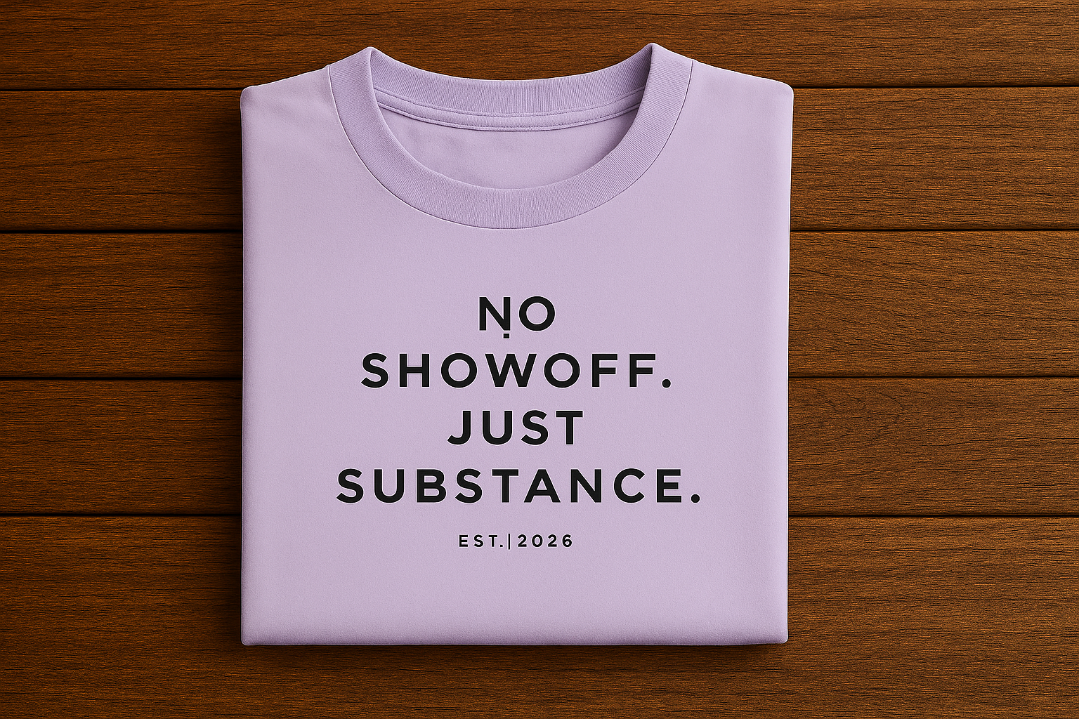 Unisex No Showoff Just Substance Oversized Tee