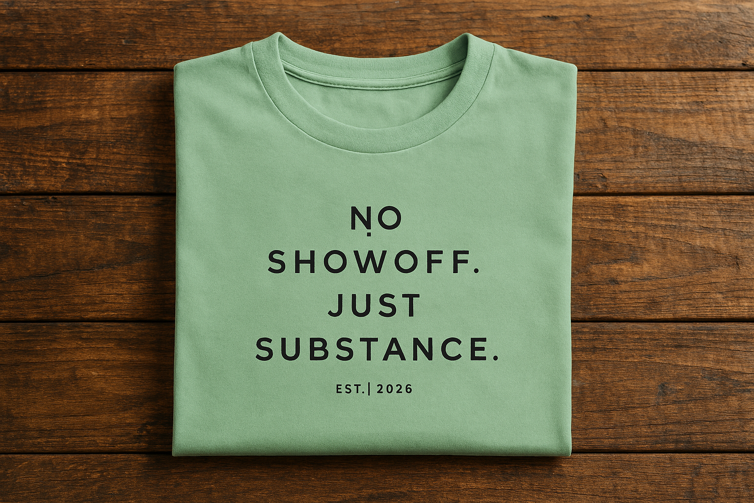 Unisex No Showoff Just Substance Oversized Tee
