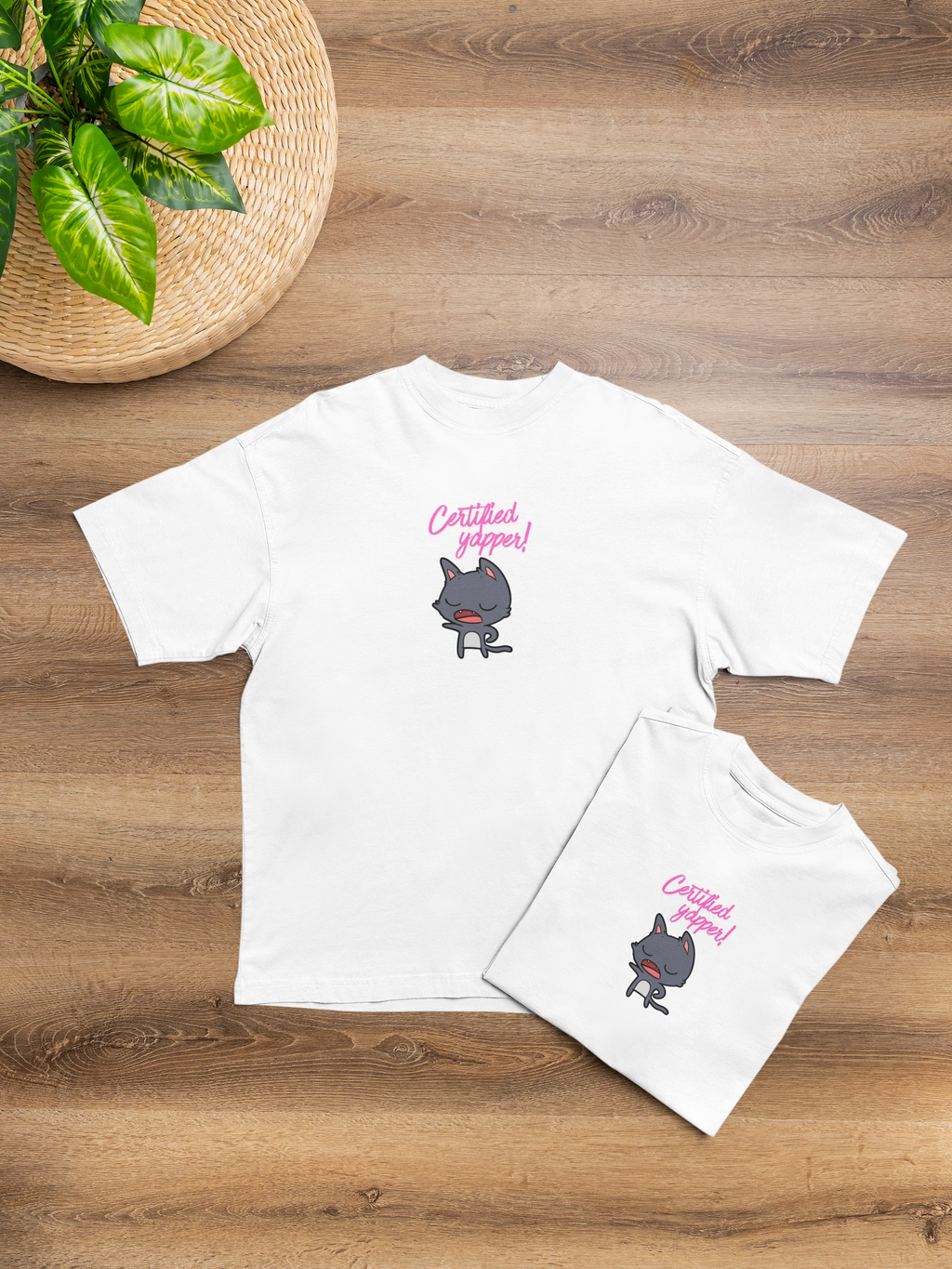 Certified Yapper Graphic Oversized T-Shirt for Fun Women & Sassy Girl Tee
